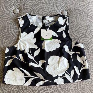 Kate Spade Target collab Monochrome Floral Tank Top